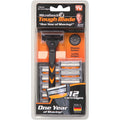 Tough Blade Razor with 12 Replacement Cartridges O4740