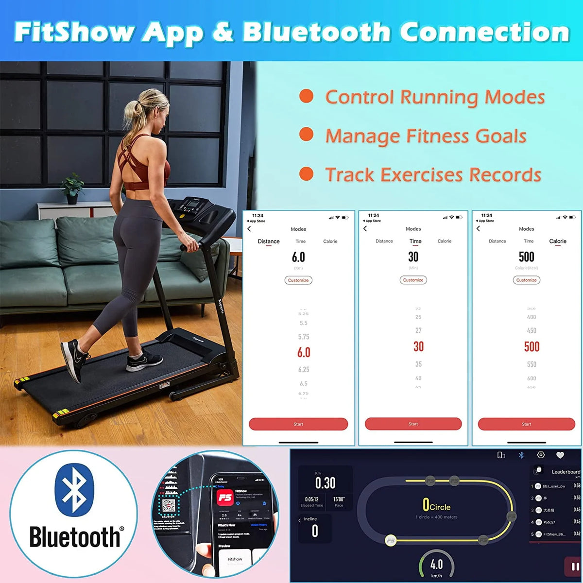 Multi Function Treadmill with Inclines K29665