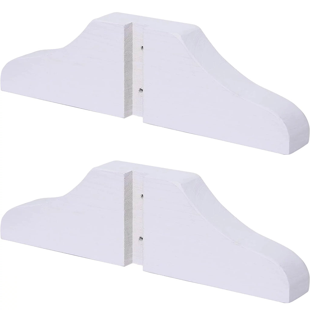 Wood Room Divider Stand 2PCS White L4808