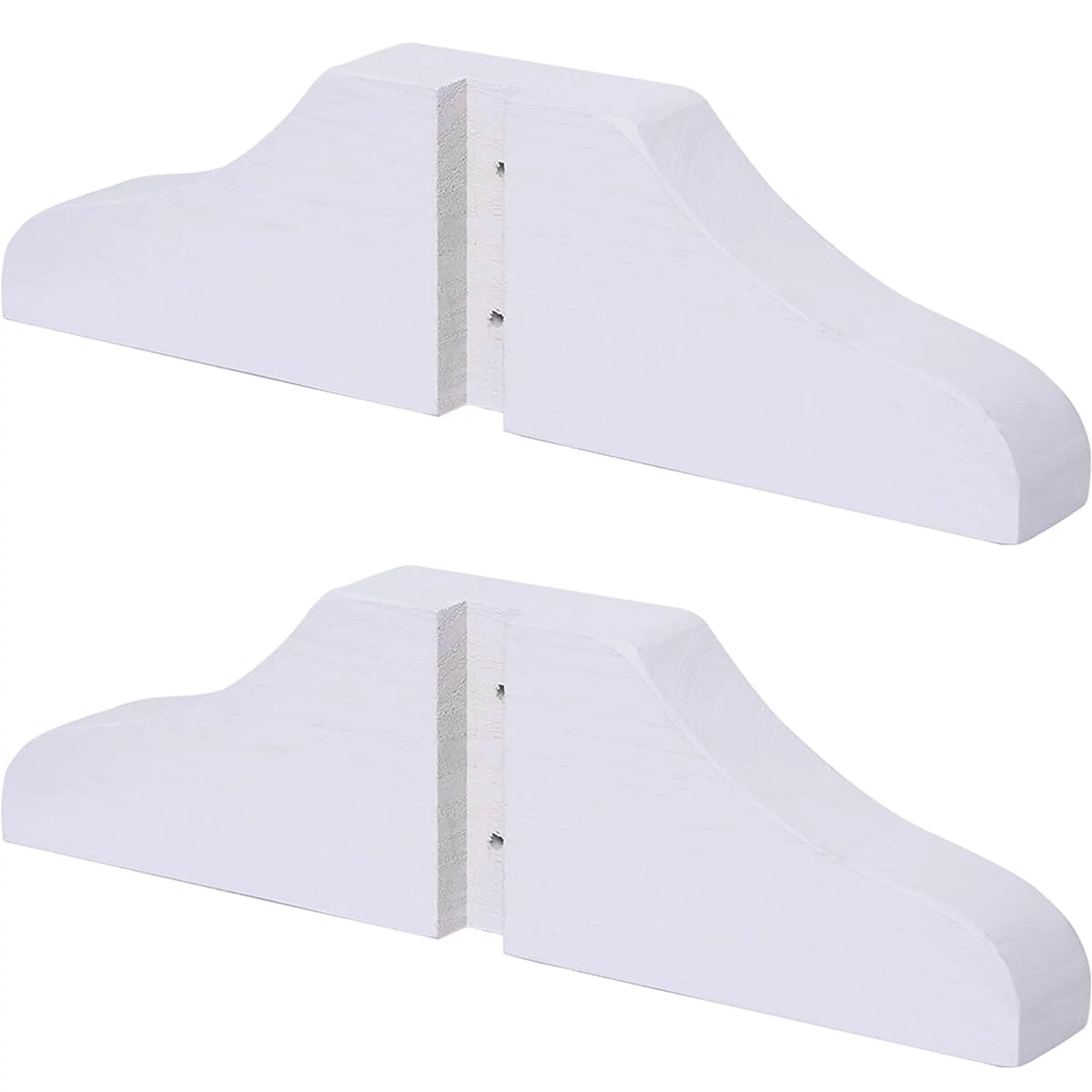 Wood Room Divider Stand 2PCS White L4808