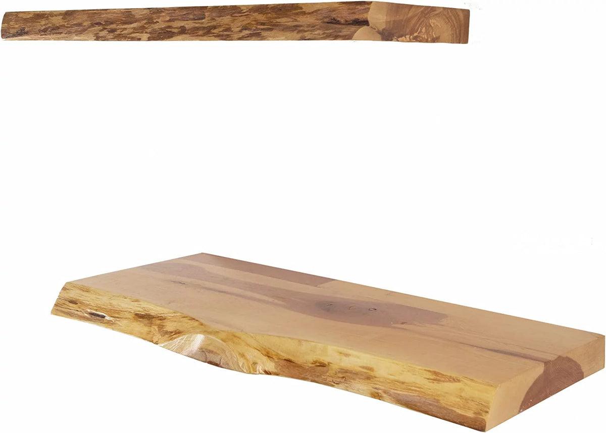 Rustic Wood Floating Shelves, Set of 2 L560818