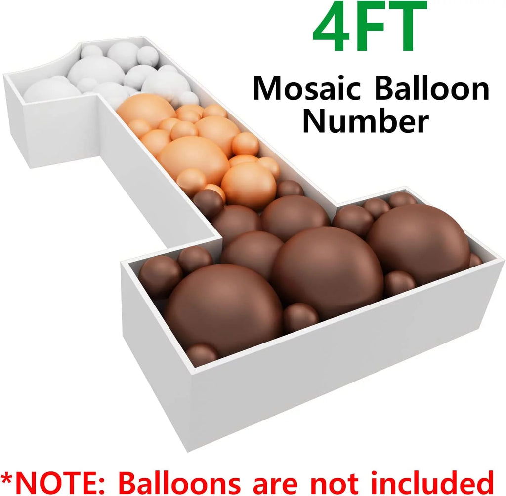 4ft Marquee Numbers Mosaic Balloon Frame Kit G884054