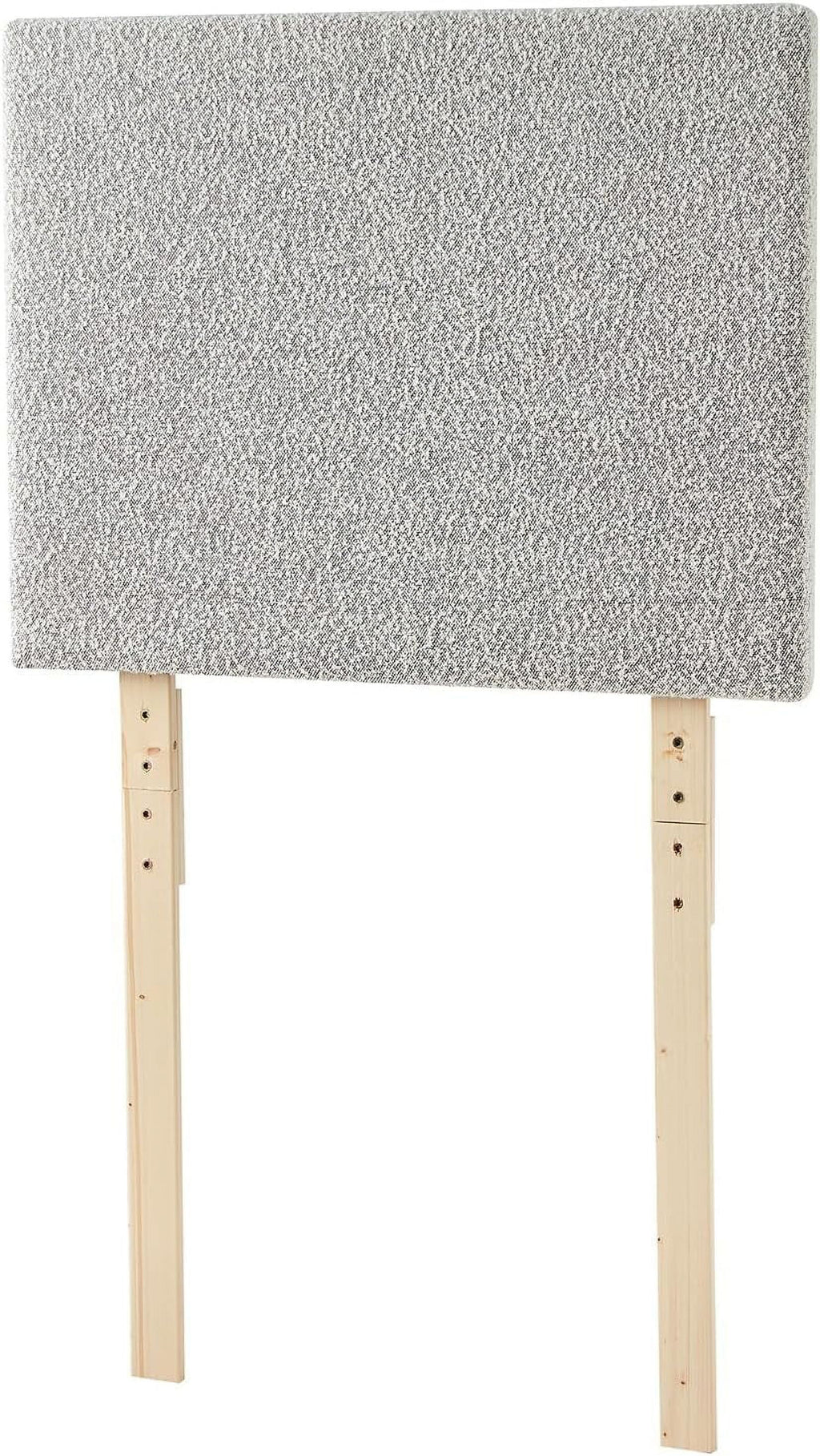 Boucle Gray Cream Headboard with Legs P738
