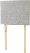 Boucle Gray Cream Headboard with Legs P738