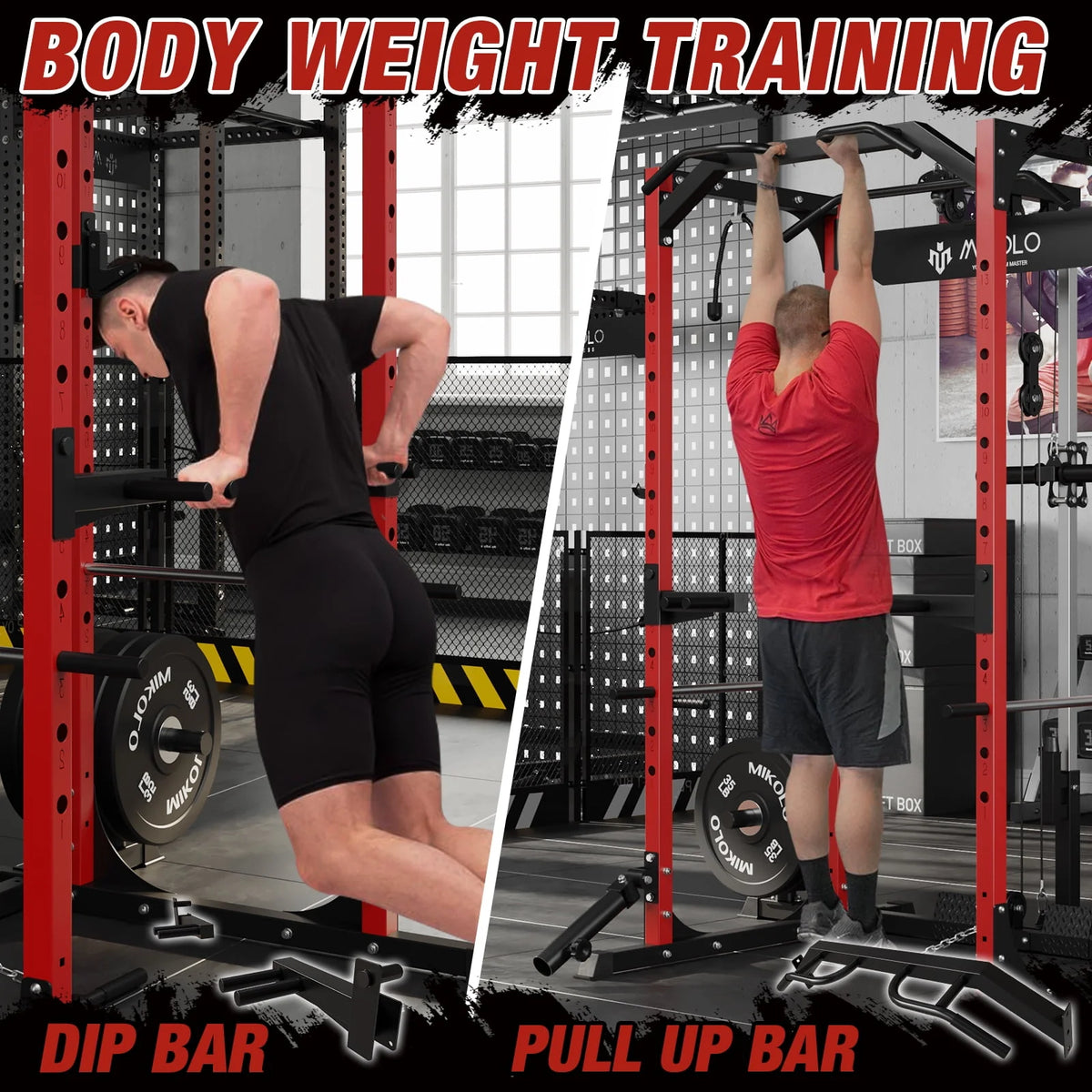 1200LBS Capacity Power Rack with LAT Pulldown System S837077