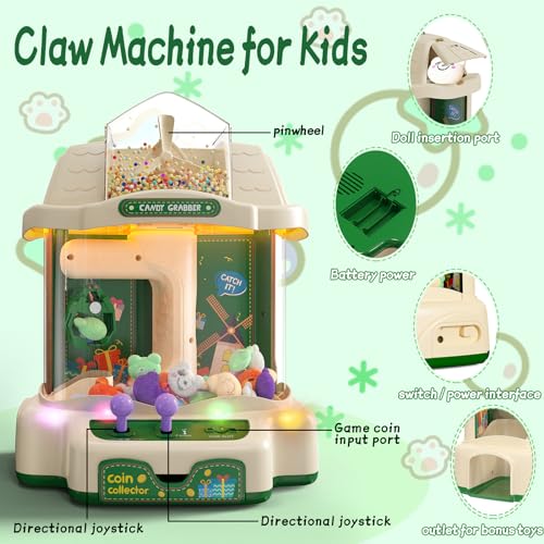 Claw Machine with LED Light and Adjustable Music T171