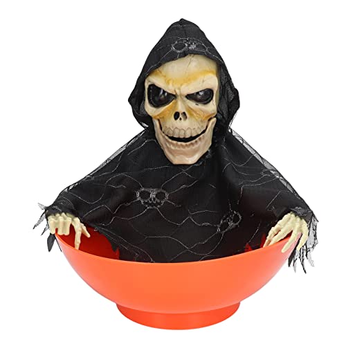 Animated Skeleton Candy Bowl with Light Up Eyes and Sound V203