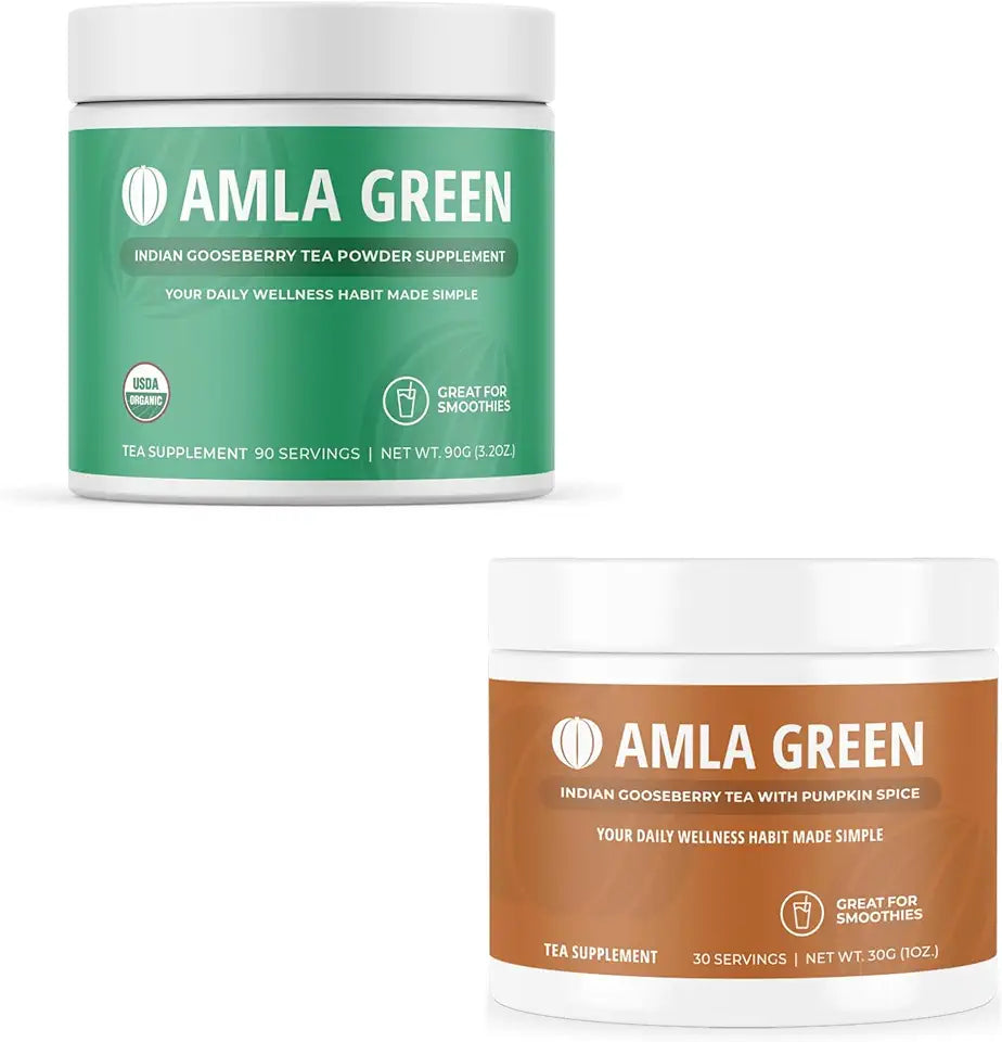 Organic Vegan Amla Powder & Green Tea Supplement Y5438