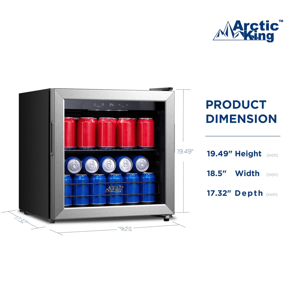48-Can Beverage Fridge & Cooler with Electrical Control B493975