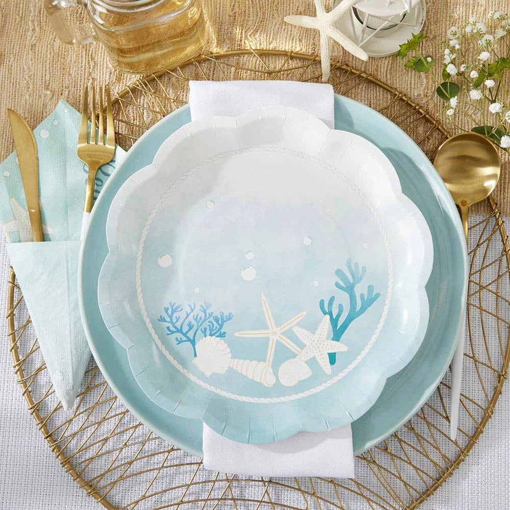 32 Pcs 9 Inch Heavy Duty Disposable Paper Plates T69313