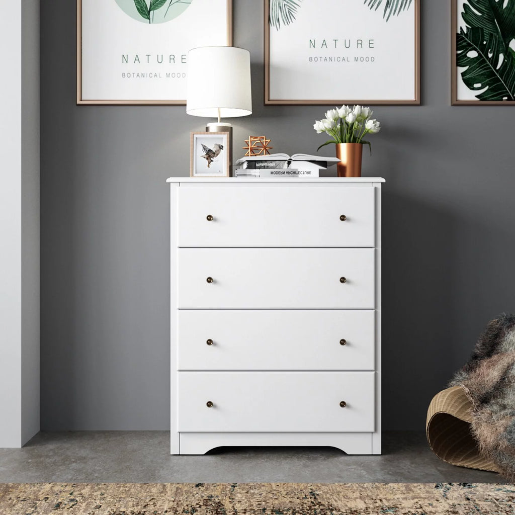 White 4 Drawer Dresser A799611