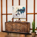 Recycled Mango Wood Buffet with 3 Drawers and 2 Doors L965