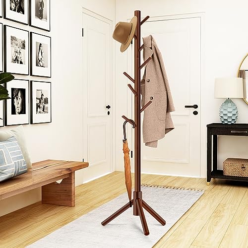 Freestanding Coat Rack with 8 Hooks X804