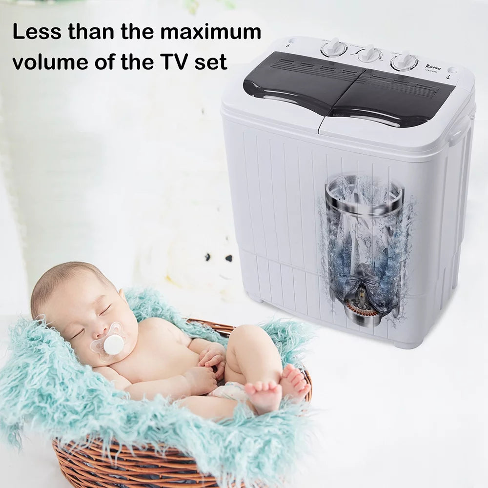 Portable Compact Semi-Automatic Washer 14.3 lb Capacity Y51498