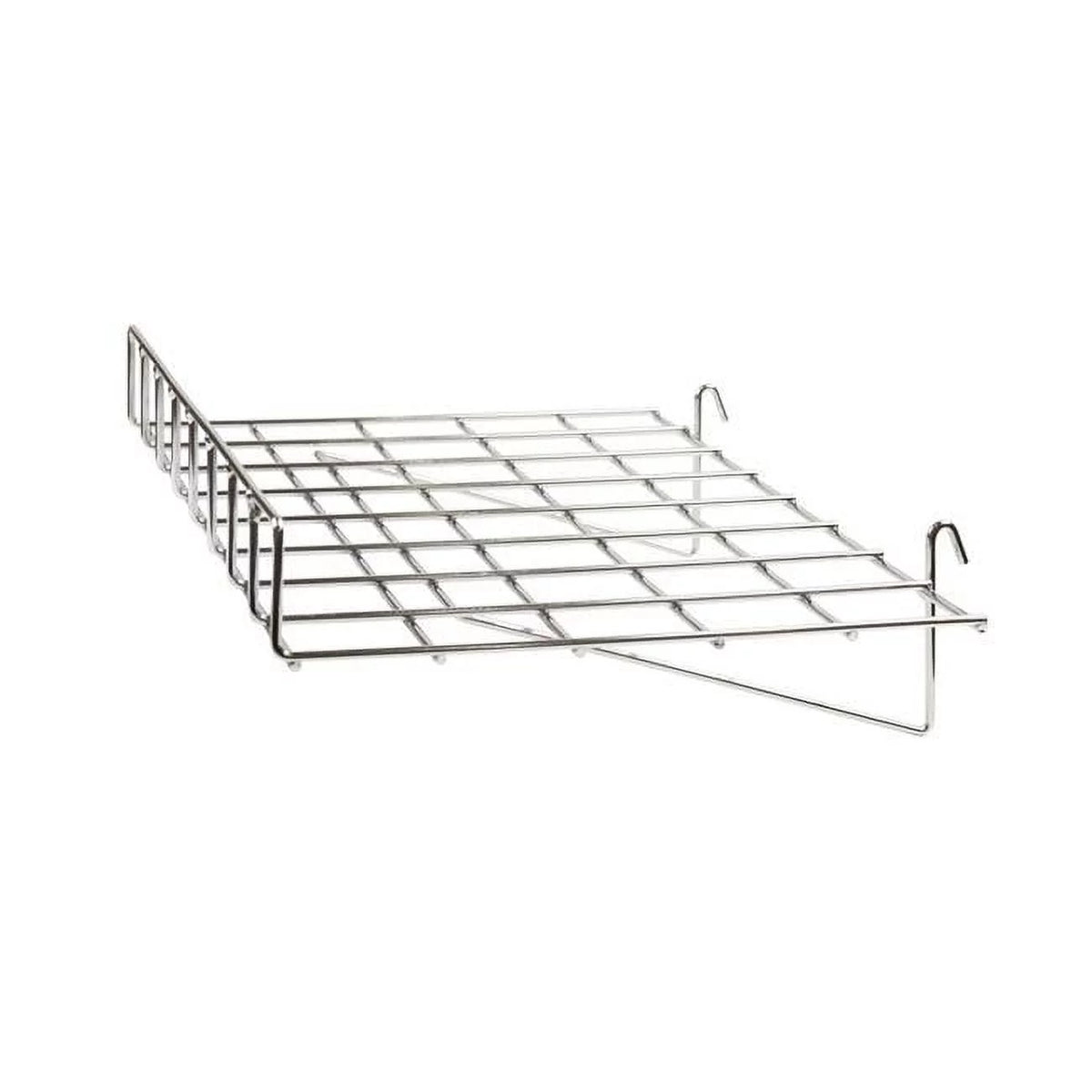 24 x 15 in. Straight Shelf with Front Lip Chrome B43591