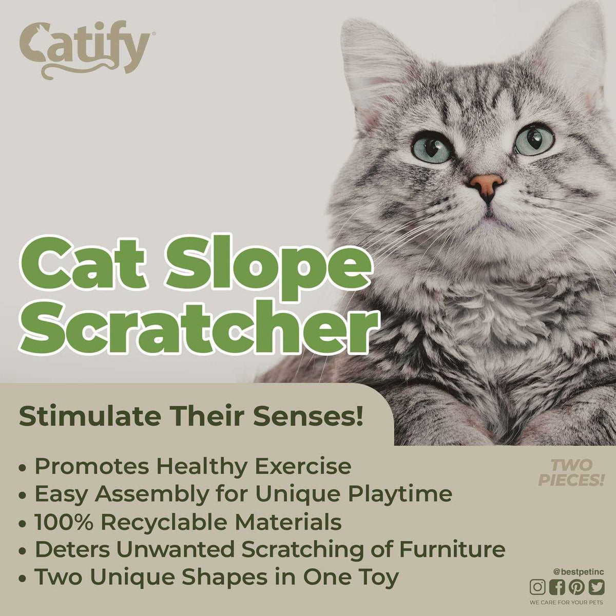 Corrugated Cardboard Cat Scratcher Refill Pads D745689