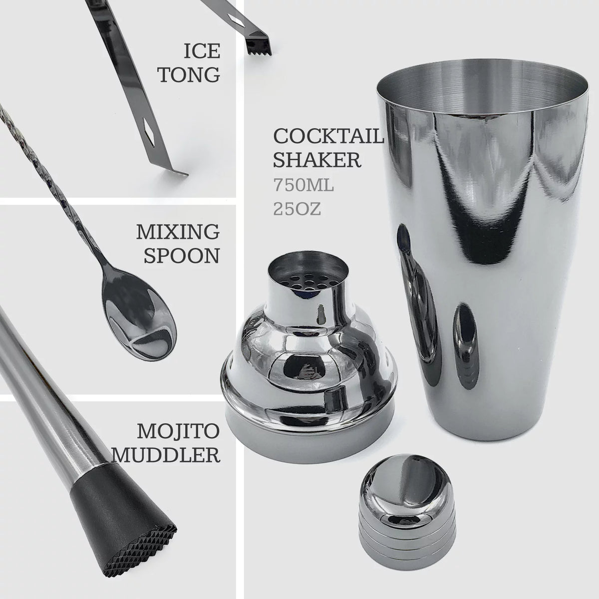 10-Piece Bamboo Bartender Kit D780250
