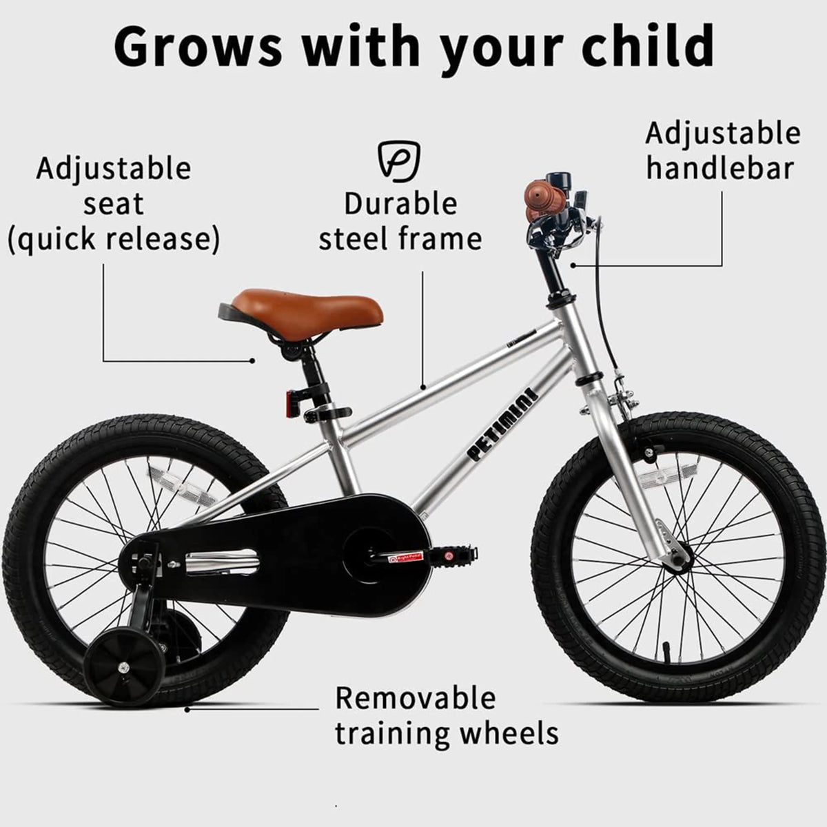 16 Inch BMX Kids Bike with Training Wheels W9838