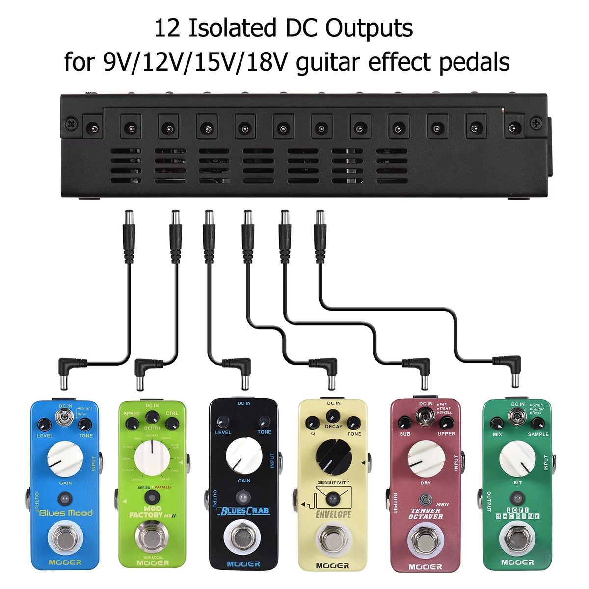 12 Isolated DC Outputs Guitar Effect Power Supply I1232