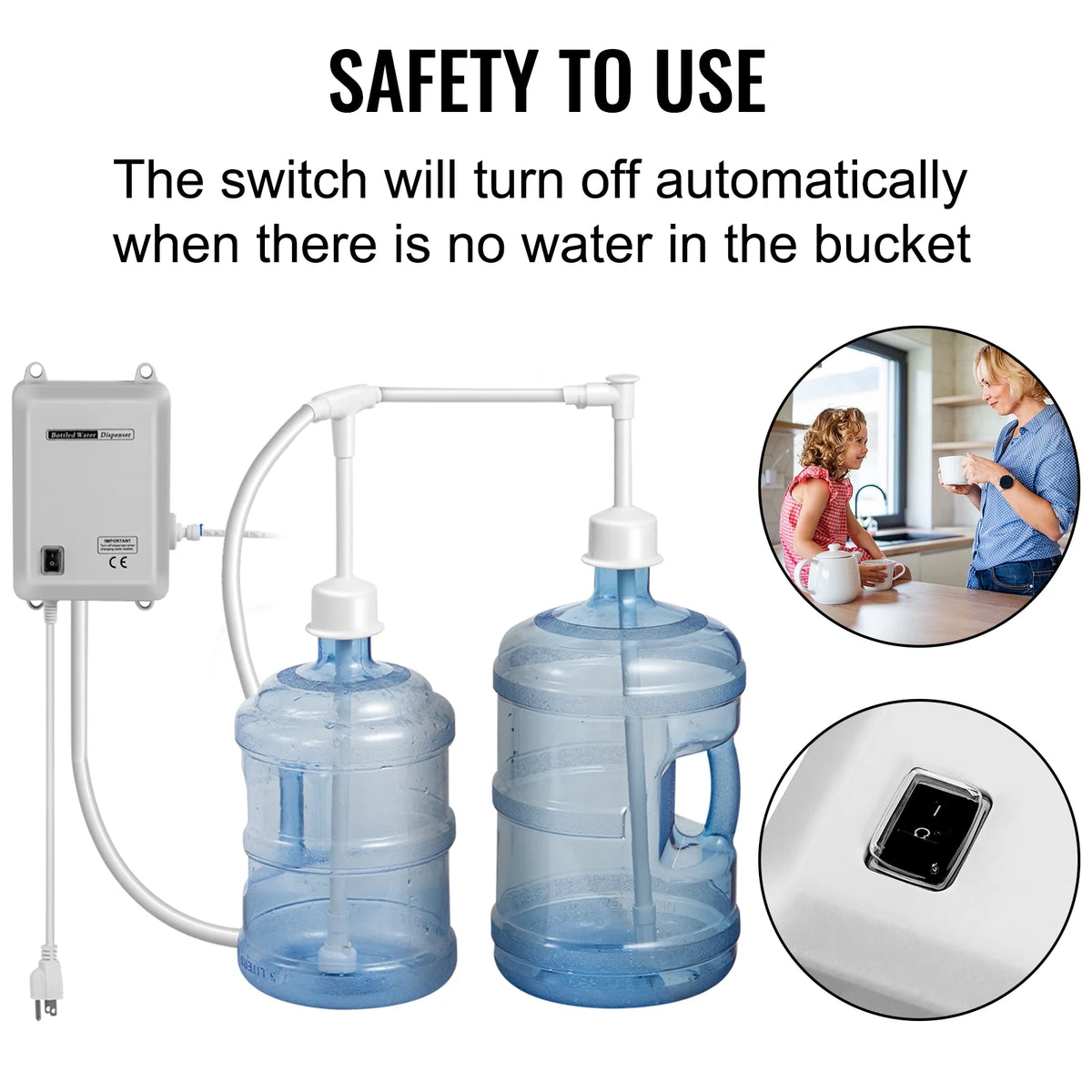 Bottled Water System 20 ft with US Plug 115V AC S699