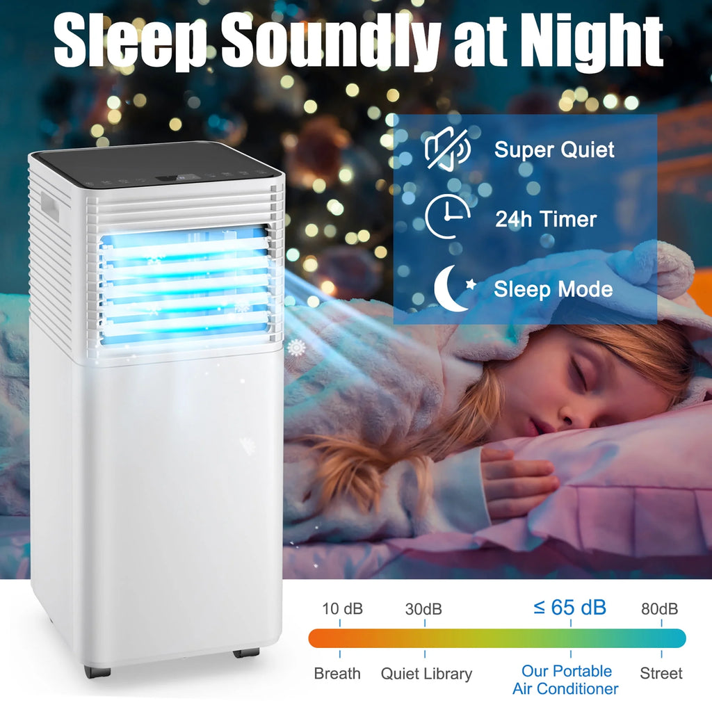 5000 BTU Portable Air Conditioner 3-in-1 Black D3579