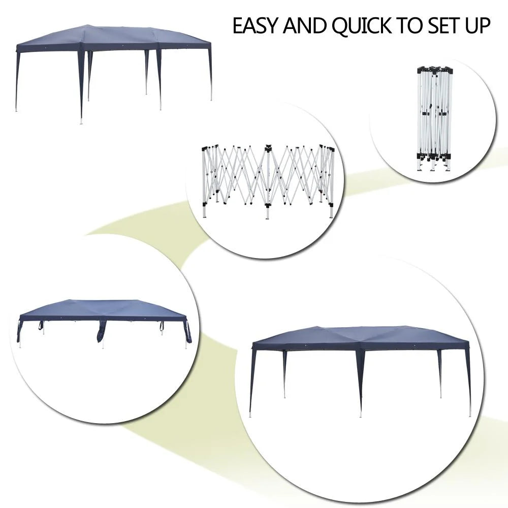 10'x20' Blue Pop Up Canopy Tent Z126657