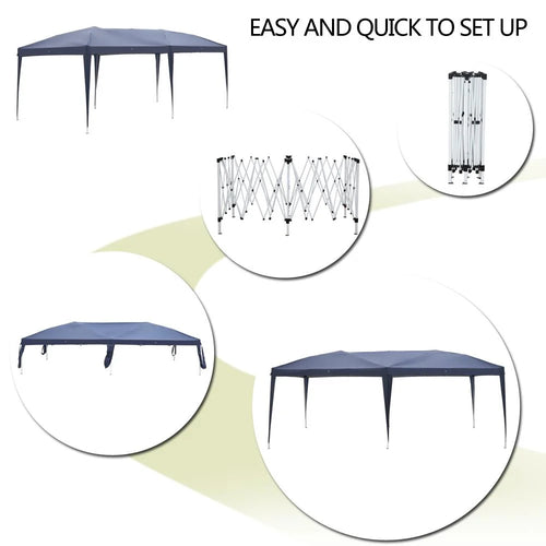 10'x20' Blue Pop Up Canopy Tent Z126657