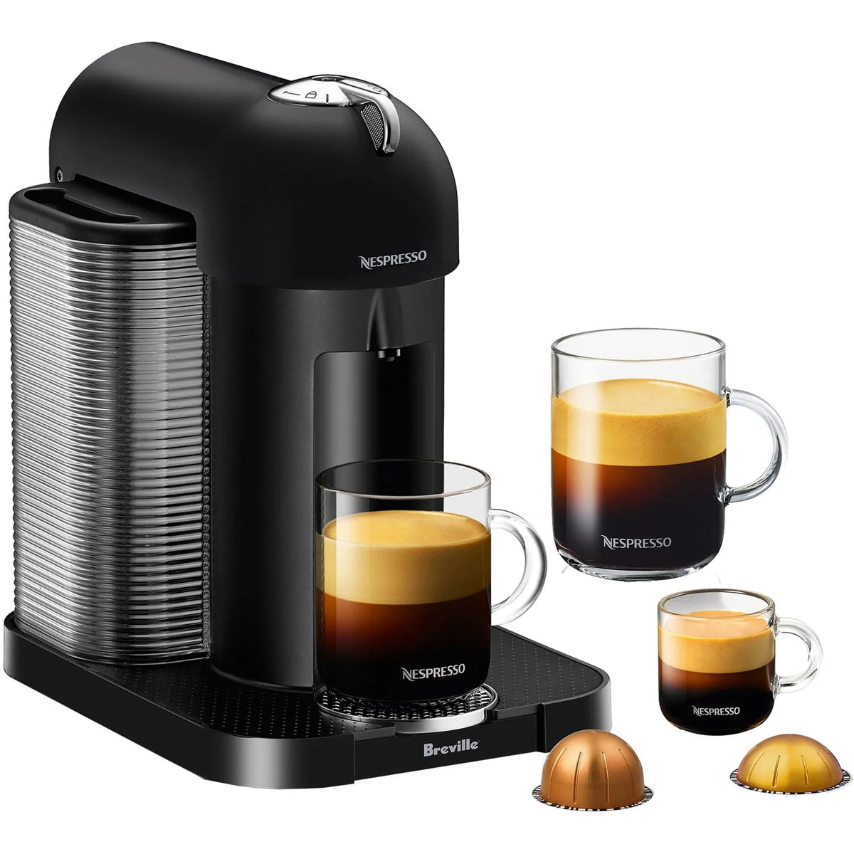 Black Single-Serve Coffee & Espresso Machine R403086