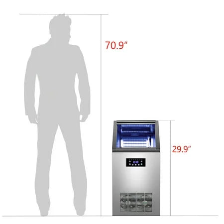 Commercial Ice Maker Machine 36 Ice Cube 130lb/24h X4472