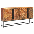 Reclaimed Wood Sideboard Credenza on Metal Stand A671