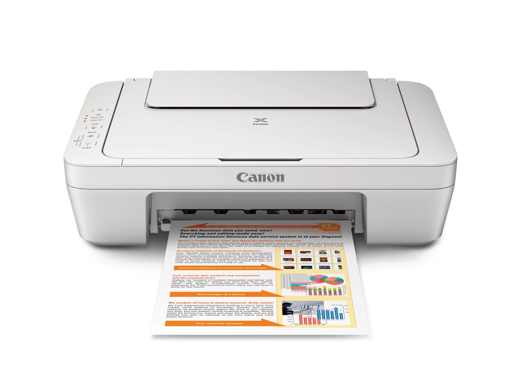 White Wired All-in-One Color Inkjet Printer S53455