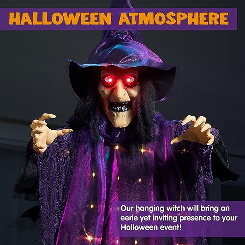 72” Hanging Witch Halloween Decoration S5368