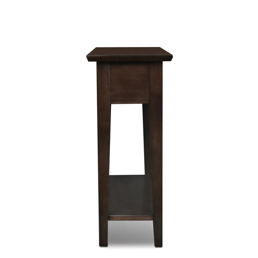 Chairside Table in Chocolate Oak Q86128