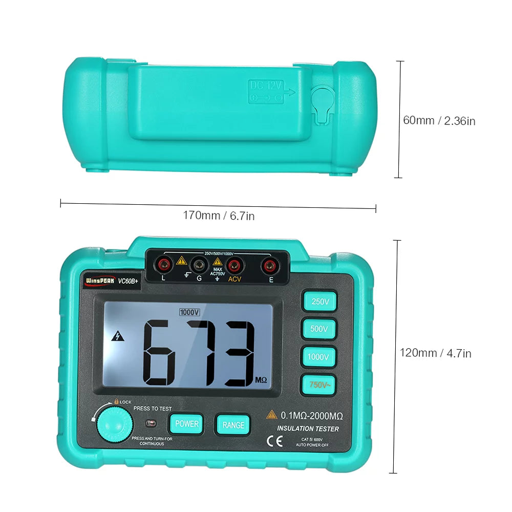 Insulation Resistance Tester Megohm Meter S37038