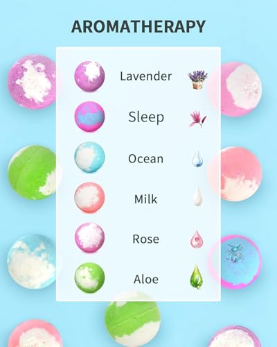 4.23 oz Natural Bath Bombs with Essential Oils H15163