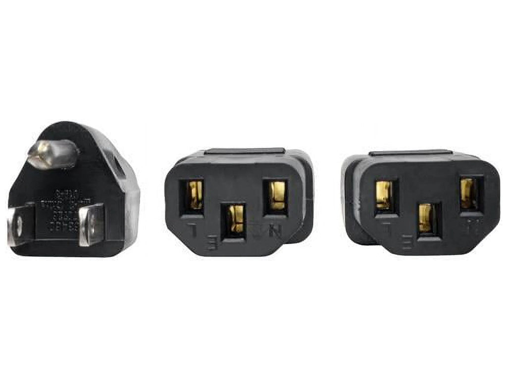Universal Power Extension Cord Y Splitter Cable 6-ft. R48270