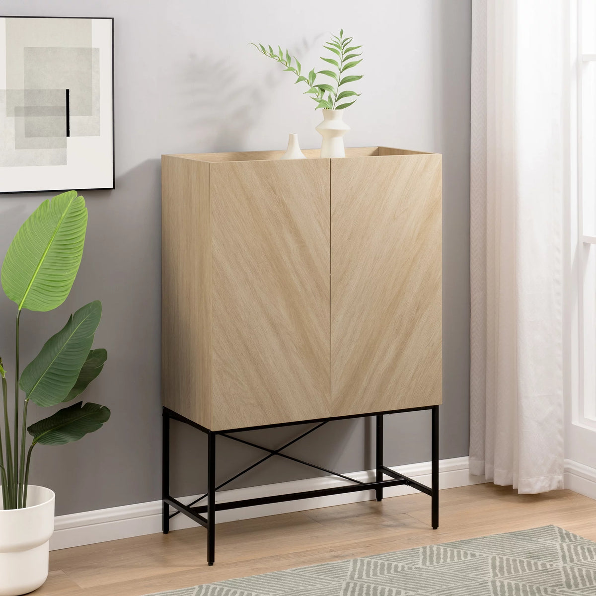 Contemporary 2-Door Accent Cabinet M15136