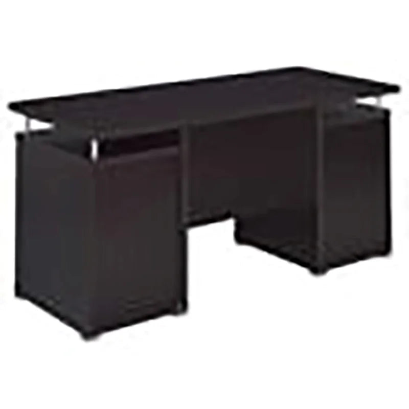 2-Drawer Contemporary Wood Computer Desk T4332