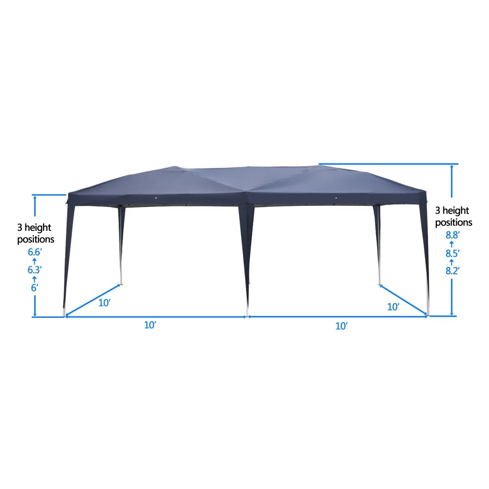 10'x20' Blue Pop Up Canopy Tent Z126657