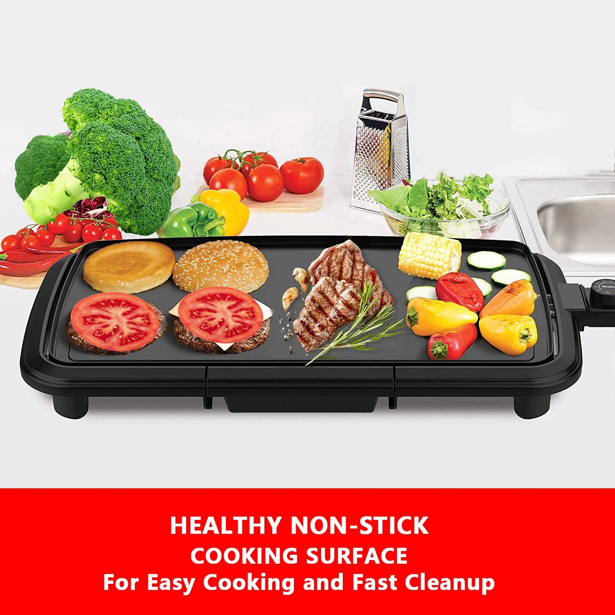 Extra-Large Nonstick Electric Griddle 20" W20264