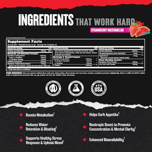 Thermogenic Fat Burner Diet Pills, 42 Packs U505