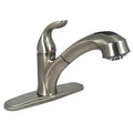 Kitchen Faucet, 8 in. Pull Out, 1 Lever, Brushed Nickel P341