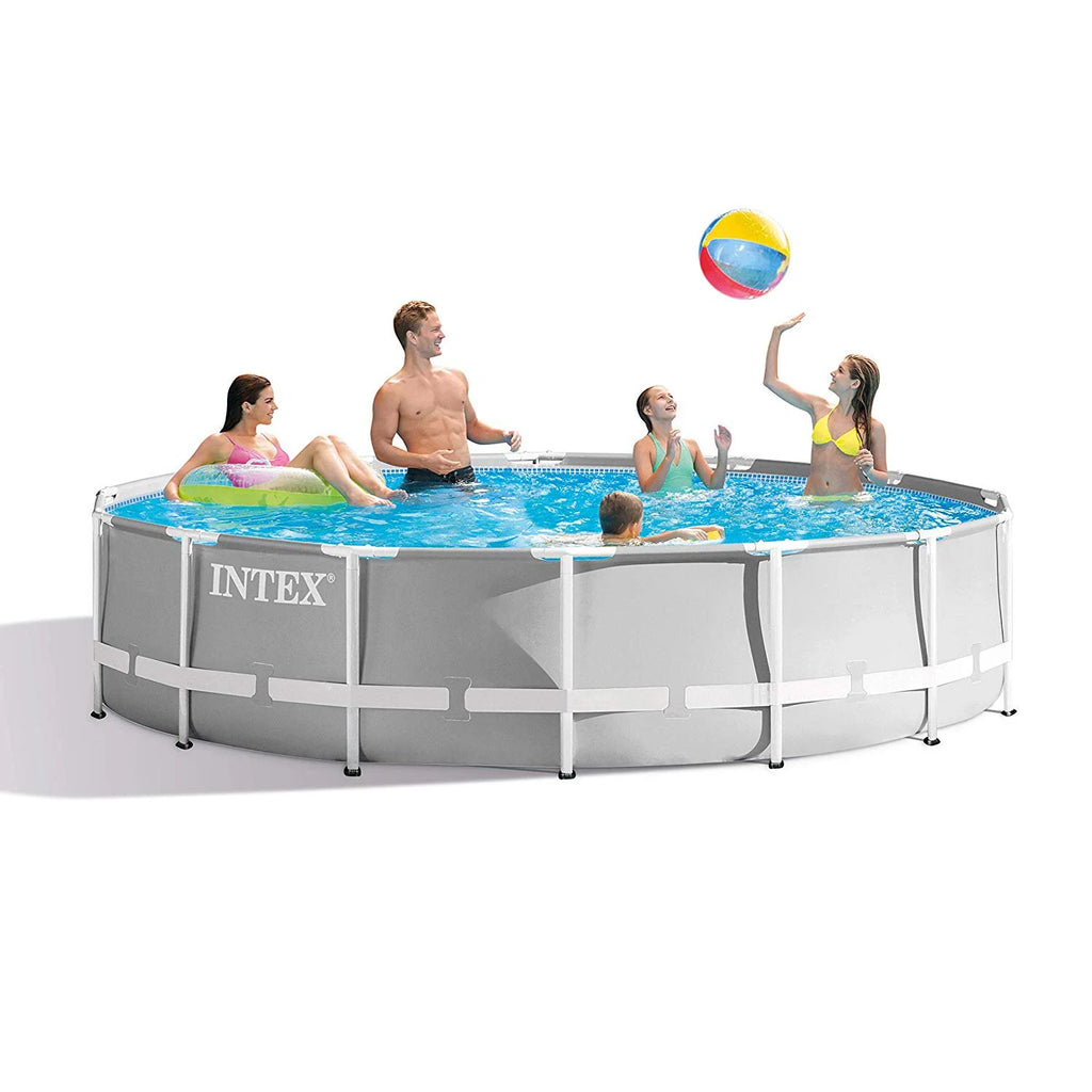 14 Foot x 42 Inch Above Ground Swimming Pool Set with Filter X394110