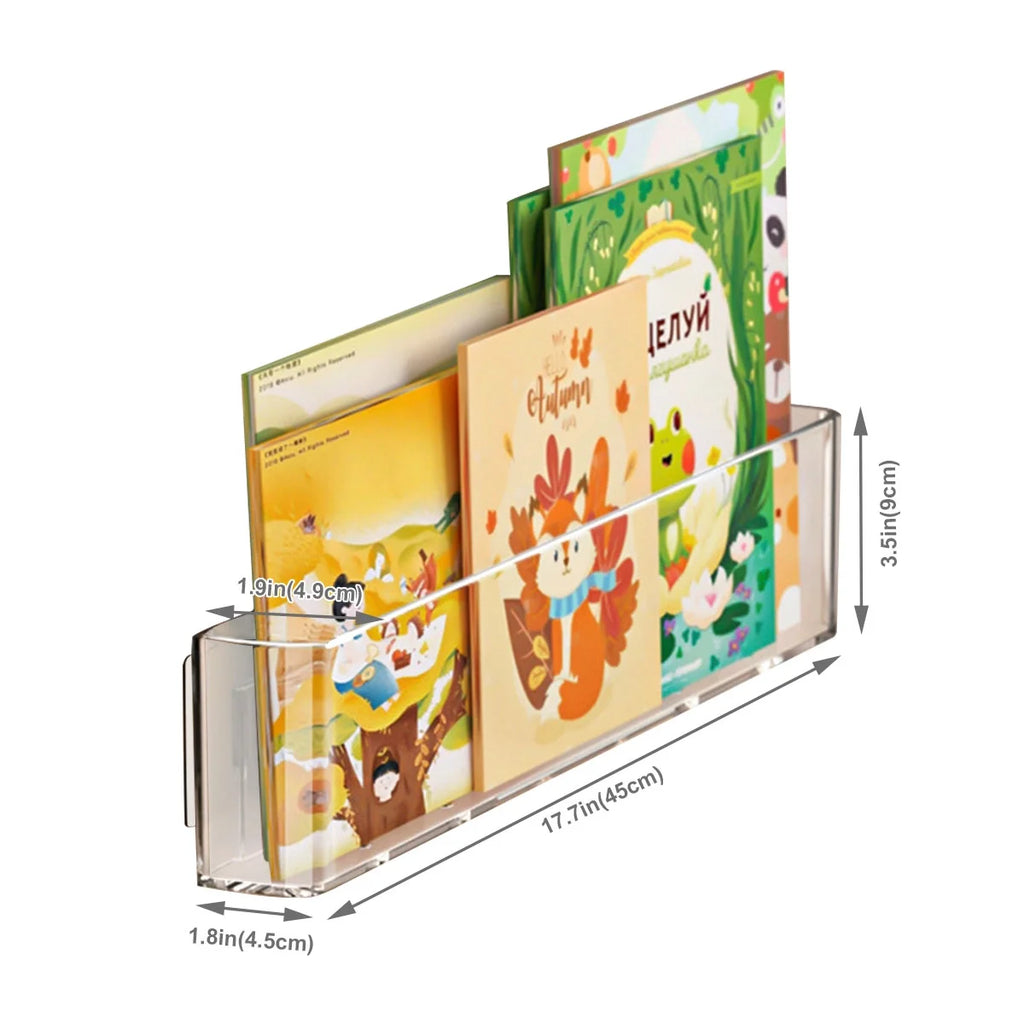 Clear Acrylic 3 Packs Hanging Wall Mounted Shelves Z8974