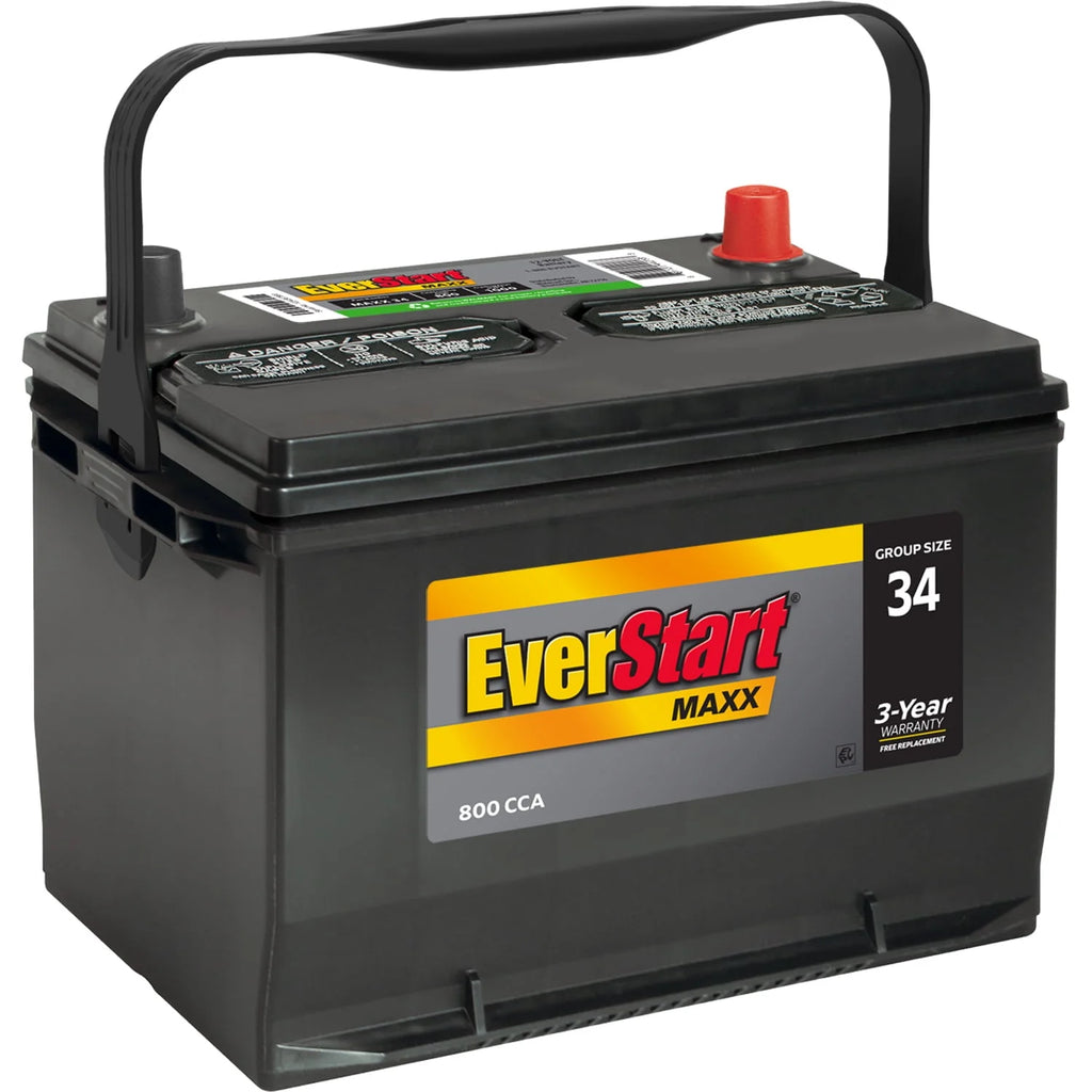 Lead Acid Automotive Battery Group Size 34 12 Volt 800 CCA S66617