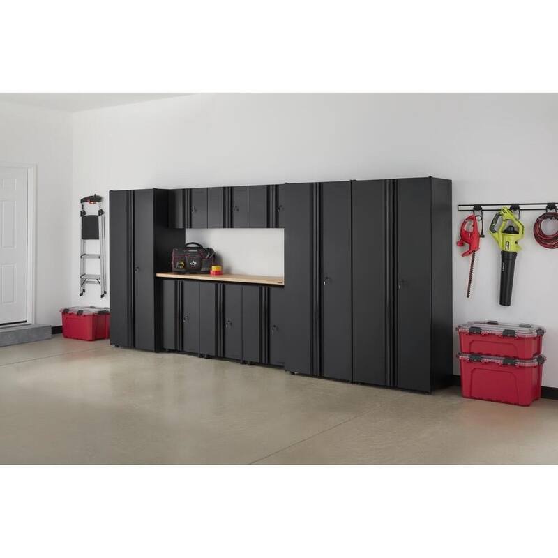 10-Piece Welded Steel Garage Storage System in Black N8820