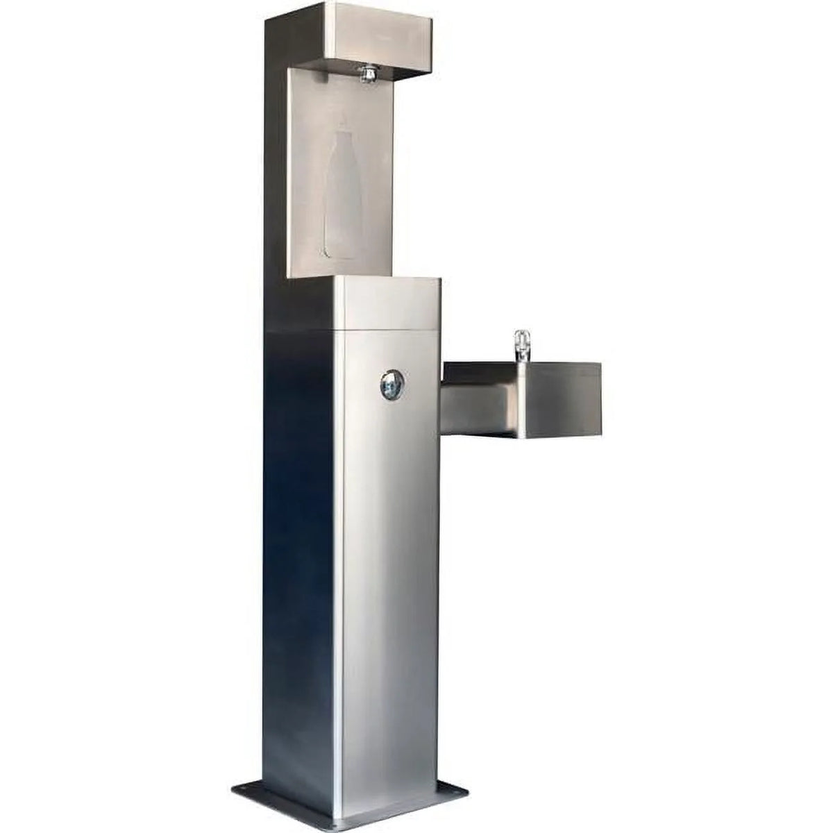 Outdoor Drinking Fountain with Bottle Filler Stainless Steel R954