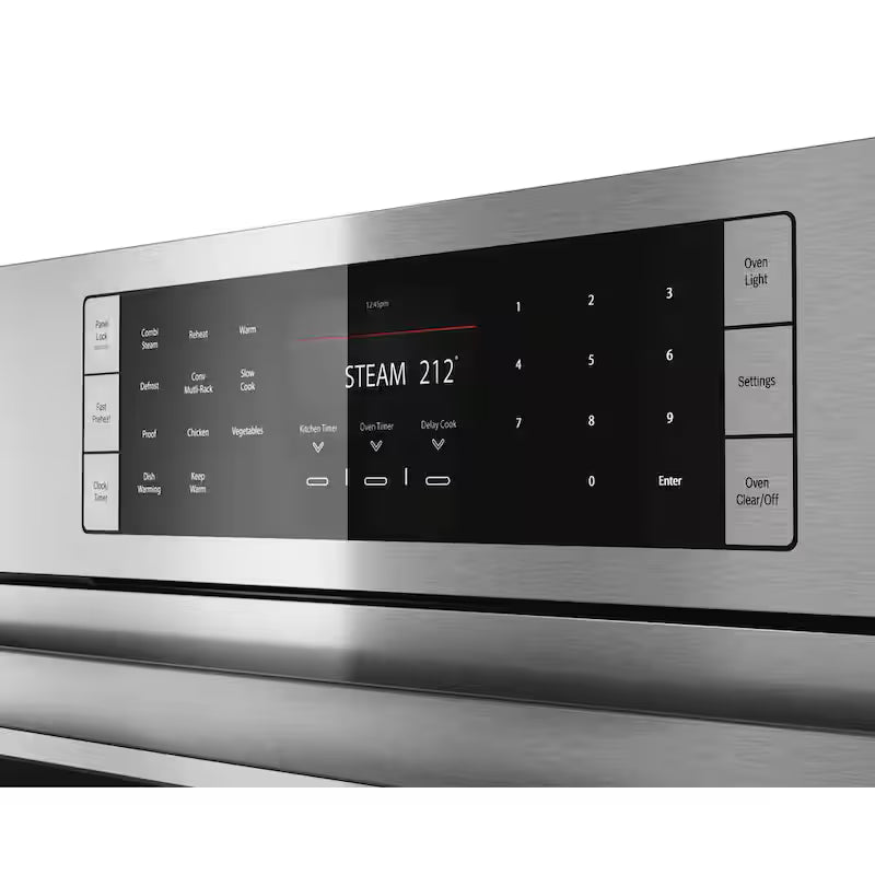30 in. Built-In Single Electric Steam Convection Wall Oven in Stainless Steel S1469