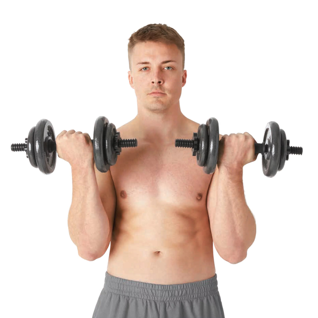 40lb Adjustable Cast Iron Dumbbell Set A479