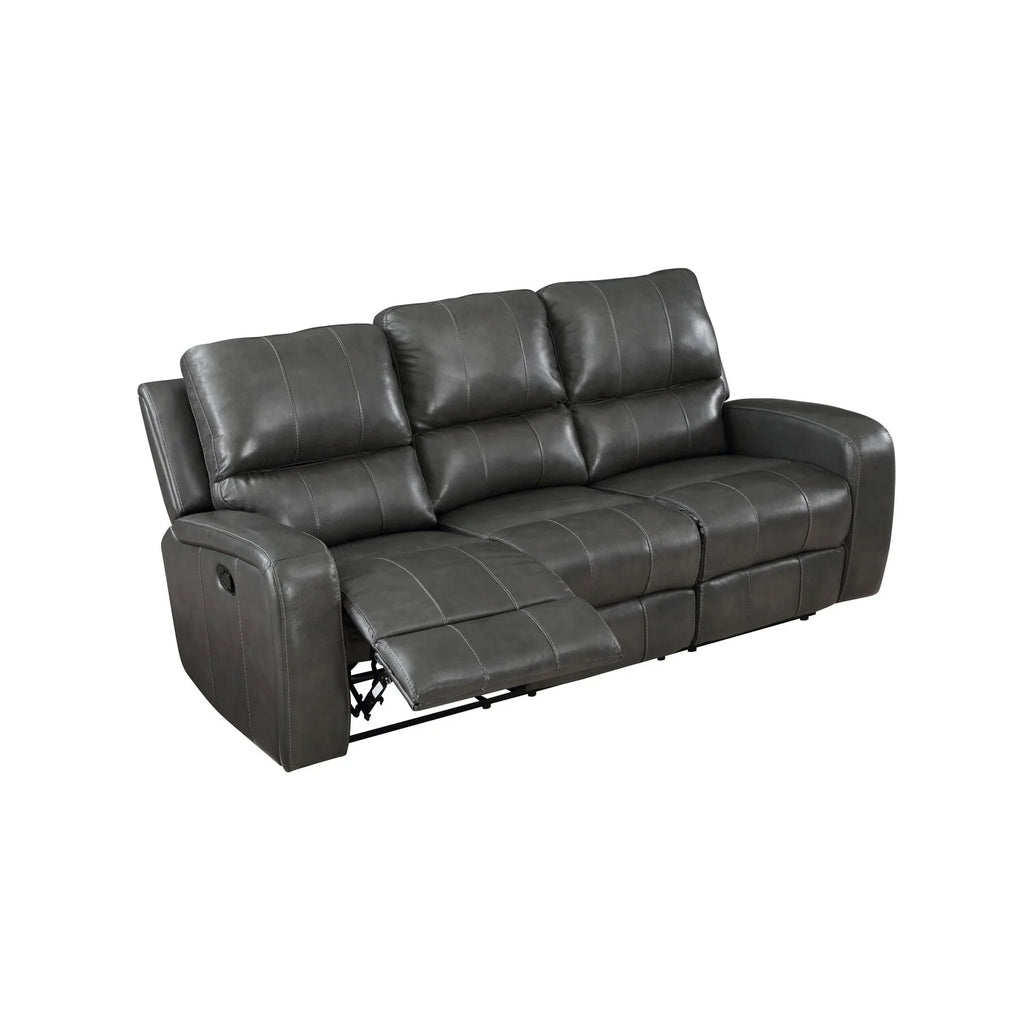 82 Inch Genuine Leather Recliner Sofa F9856